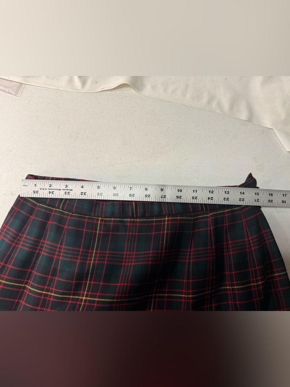 Pendleton Skirt Size 12 Virgin Wool Tartan Plaid Pleated Authentic Made In USA - Picture 4 of 7